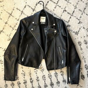Vegan Leather Jacket - Abercrombie